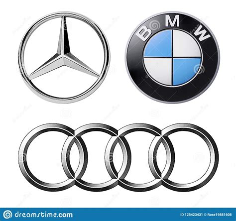 Set Of Logos Popular German Brands Of Cars Editorial Photo