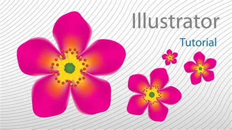 Add a more clear shape to the contours of our former buds of flowers. Illustrator Tutorial - draw fast professional Flower in ...