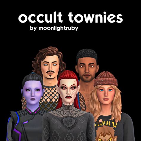 Occult Townies The Sims 4 Sims Households Curseforge