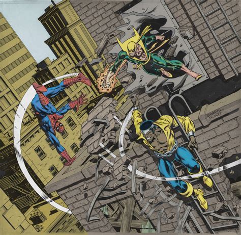 Powerman Y Iron Fist Vs Spiderman By Namorsubmariner On Deviantart