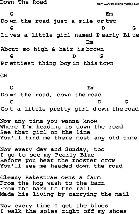 Top 1000 Folk And Old Time Songs Collection Down The Road Lyrics