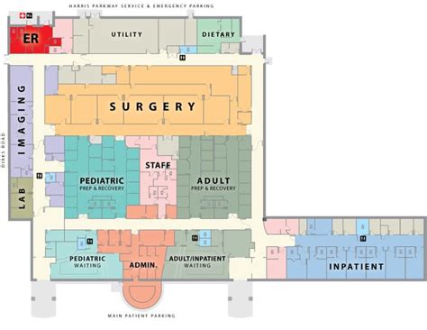 Mapa De Um Hospital Hospital Floor Plan Hospital Plans Floor Plans
