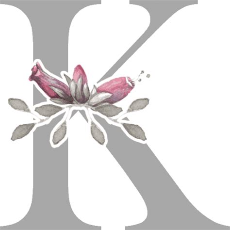 Letter K Monogram Customize Online Instant Download