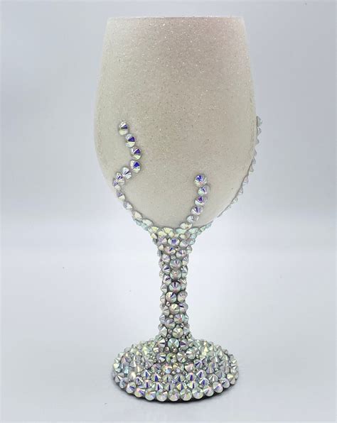 Bling Wine Glass Etsy