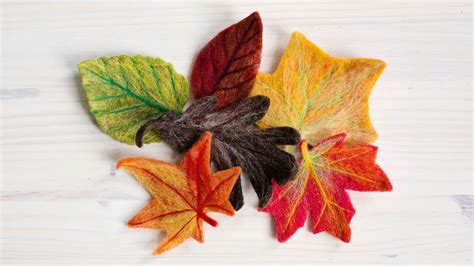 Fall Leaves Instructions Needle Felting Kits Needle Felting Projects