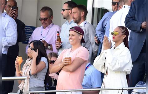 Rihanna Gets Animated At World Cup Cricket Match In England