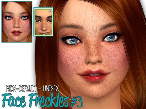 Face Freckles 3 The Sims 4 Catalog