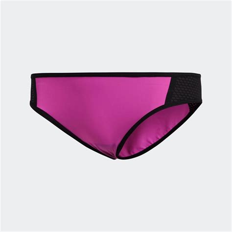 Buy Adidas Womens Amphi Hipster Bikini Bottoms Shock Pinkblack