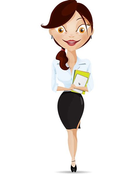 Cute Vector Business Woman Released Today For Free Download We Did A