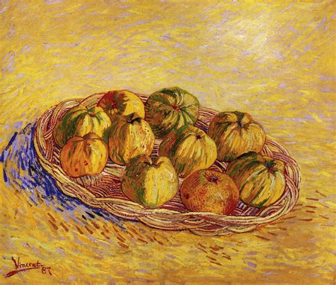 Still Life With Basket Of Apples 1887 Vincent Van Gogh