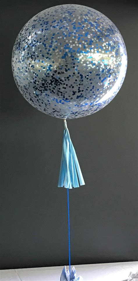 Giant 90cm 3ft Confetti Balloon With One Tassel Each The Party
