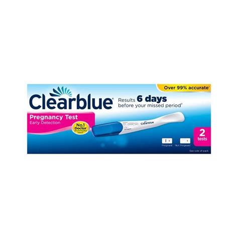 Clearblue Early Detection Visual Pregnancy Test 2 Pack