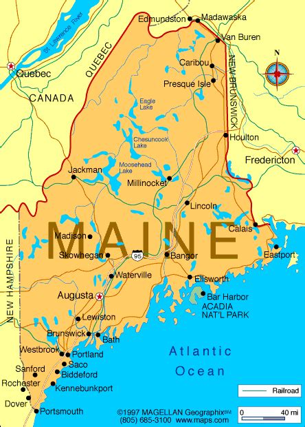 Maine Atlas Maps And Online Resources Maine Map