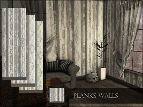 Planks Walls By Remussirion From Tsr Sims 4 Downloads