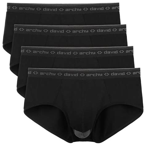 david archy separatec brand sexy men s briefs 4 pack micro modal big bulge dual pouch scrotums