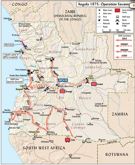 South African Border War Map