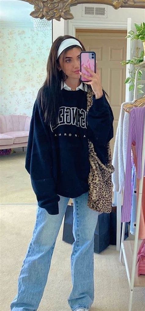 Oversized Hoodie Outfit With Jeans Florance Crain