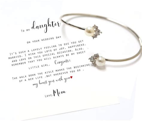 To My Daughter T For Bride From Mom To Daughter On Wedding Etsy