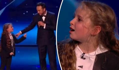 Britains Got Talent Final 2017 Issy Simpson Scolds Ant After He