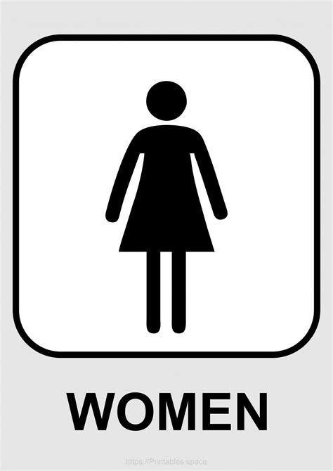 Womens Toilet Sign Printable Free Printables