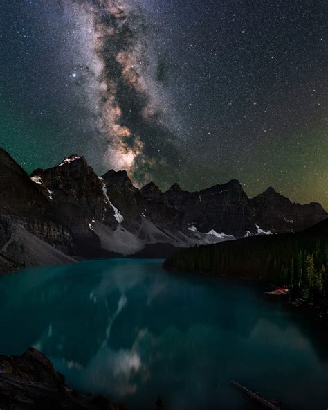 Itap Of Moraine Lake At Night This Past August Itookapicture