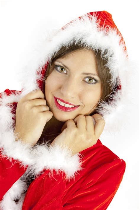 Female Santa Claus Stock Image Image Of Emotions Facial 11471427