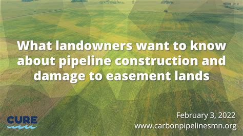 What Landowners Want To Know About Pipeline Construction And Damage To