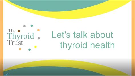 The Thyroid Trust Let S Talk About Thyroid Health Youtube
