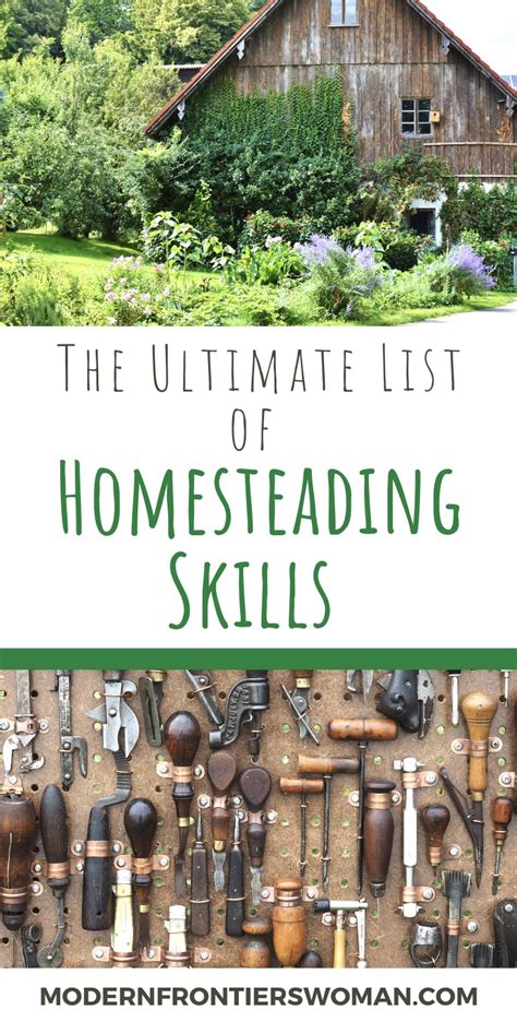 The Ultimate List Of Homesteading Skills Modern Frontierswoman