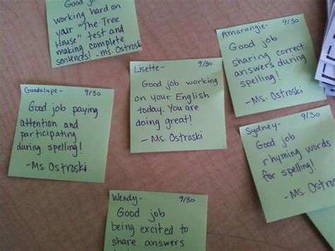 Student Encouragement Notes A Quick Positive Note To Students On