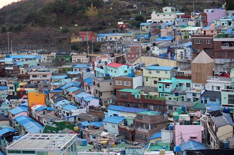 Houses And A Village In Busan South Korea Image Free Stock Photo