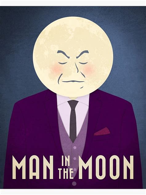 Man In The Moon • Man In The Moon • Minimalist Portrait • Three Legged Dane Poster For Sale By