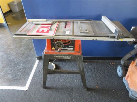 Firestorm Black And Decker Table Saw Bay Area Auction Services