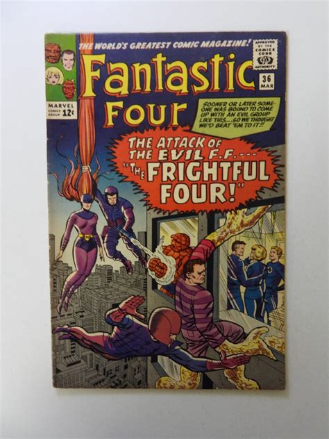 Fantastic Four 36 1965 1st Appearance Of The Frightful Four Fnvf