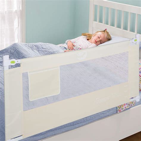 Bed Rail Foldable Toddlers Safety Bed Rail Buckle With Lockable For