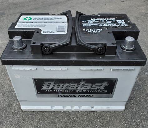 H6 Agm Car Battery Group Size 48 Duralast Platinum For