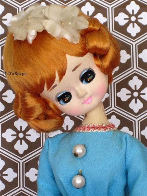 Vintage 1960s Pose Doll In Aqua Blue Dress Japanese Toys Vintage Japanese Aqua Blue Dress