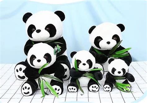 Bambu Panda Söt Mjuk Tvättbar Panda Plysch Tygdjur Panda Björn Panda