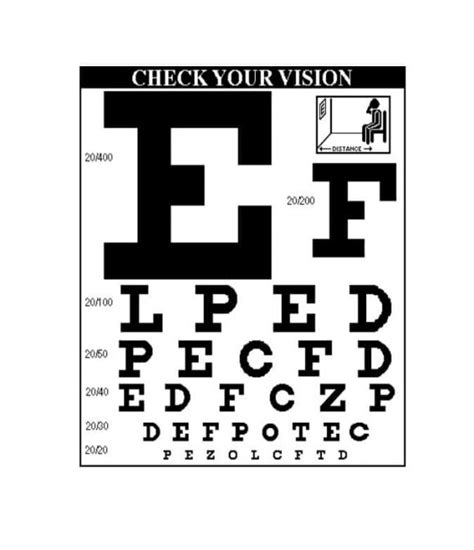 50 Printable Eye Test Charts Printabletemplates 165