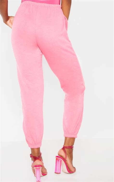 hot pink casual jogger trousers prettylittlething usa