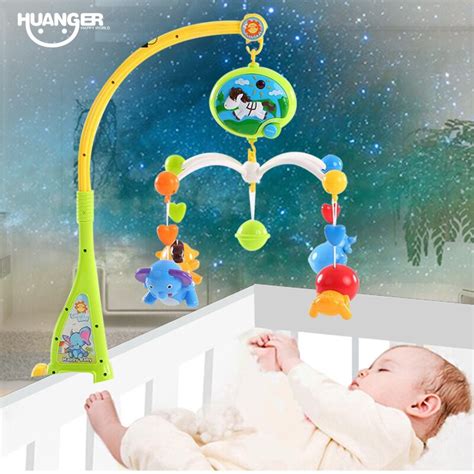 Huanger Bed Bell Musical Mobile Crib Bell Baby Toys Dreamful Bed Ring