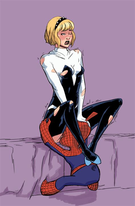 Rule 34 Clothing Cunnilingus Faceless Male Gwen Stacy Hairband Marvel