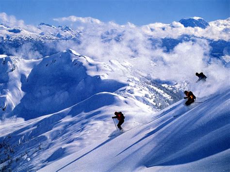 Downhill Ski Scenic Snow