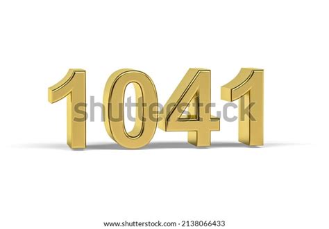 Golden 3d Number 1041 Year 1041 Stock Illustration 2138066433