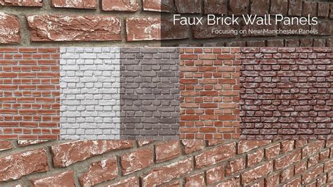 Discover The New Manchester Range Of Faux Brick Wall Panels Within Our