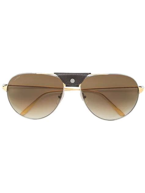 Cartier Classic Aviator Sunglasses In Metallic Modesens