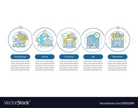 Human Development Cycle Infographic Template Vector Image