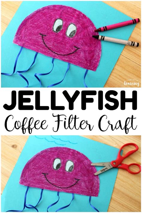 Coffee Filter Crafts For Kids Simple Coffee Filter Jellyfish Craft