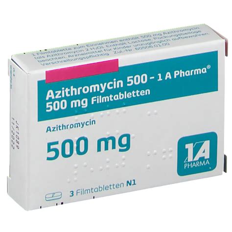 Озон ооо, дальхимфарм, мосхимфармпрепараты им. AZITHROMYCIN 500 1A Pharma 3 St - shop-apotheke.com