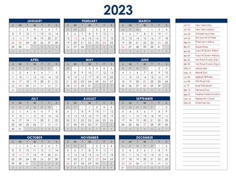Calendar 2023 Holiday Malaysia Get Calendar 2023 Update